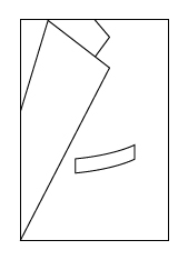 Eingelassene Tasche